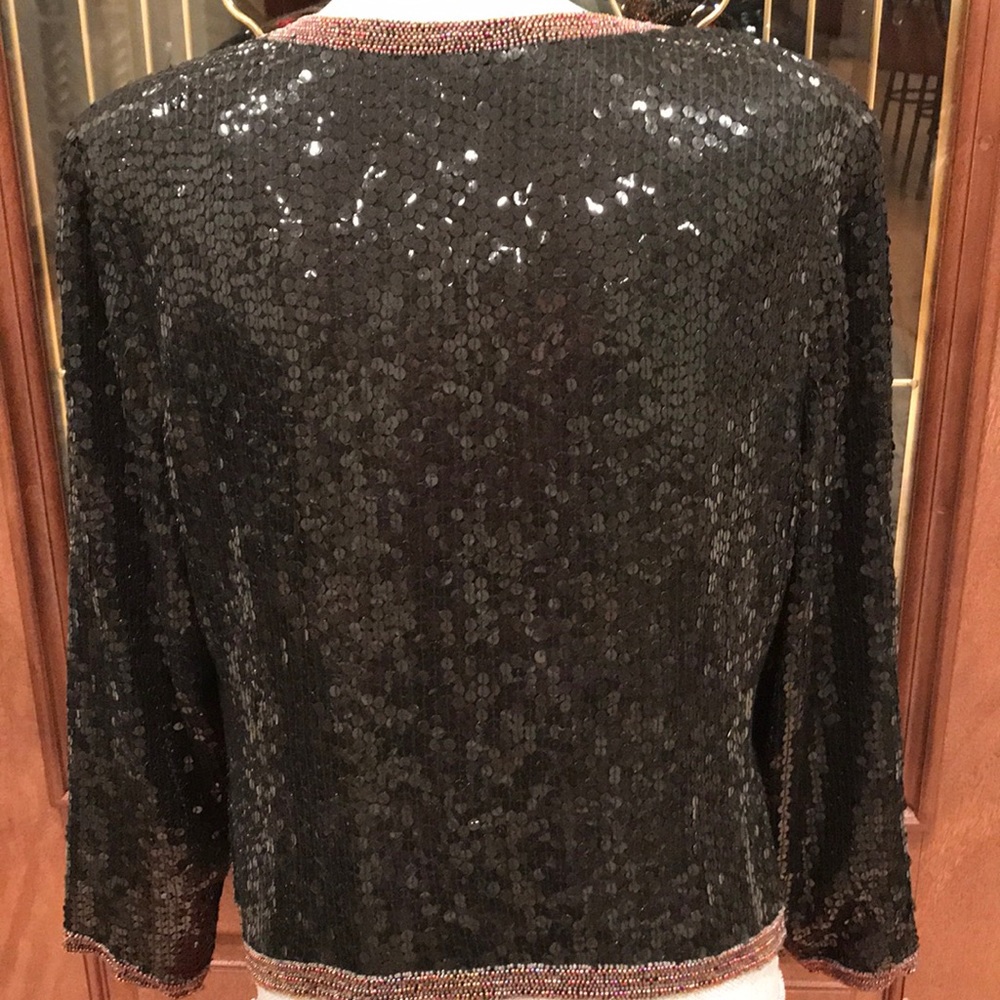 Royal Feelings sequence vintage black jacket - Picture 4 of 7